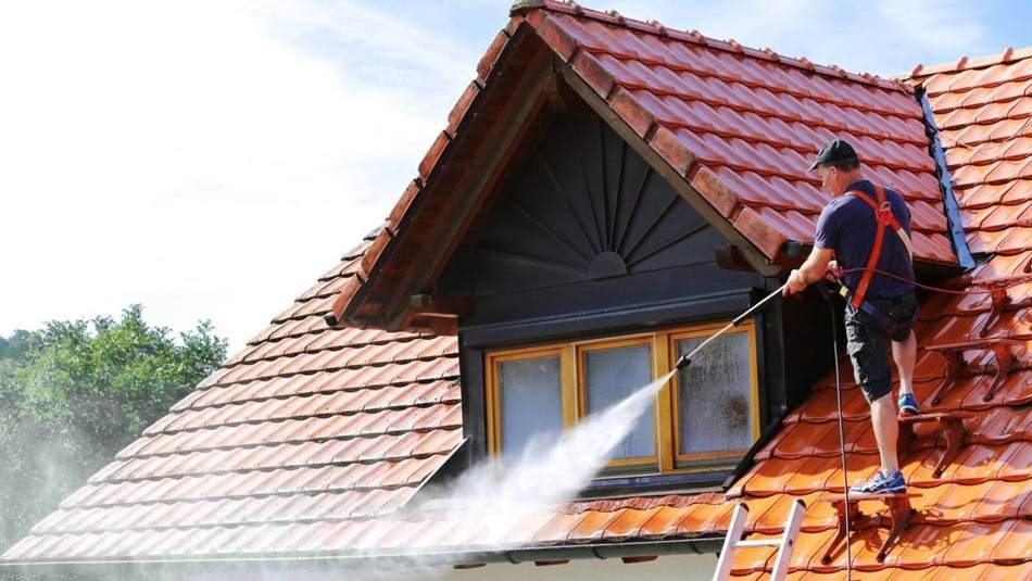 Dachreinigung durch Haus und Grundstücksdienst Braun